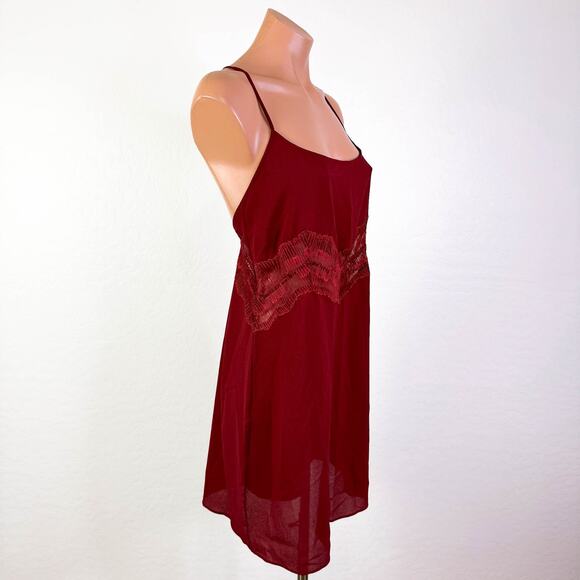 Calvin Klein Lace Babydoll Chemise Slip Mini Dress Nightie Sexy Lingerie Size L - Picture 6 of 12